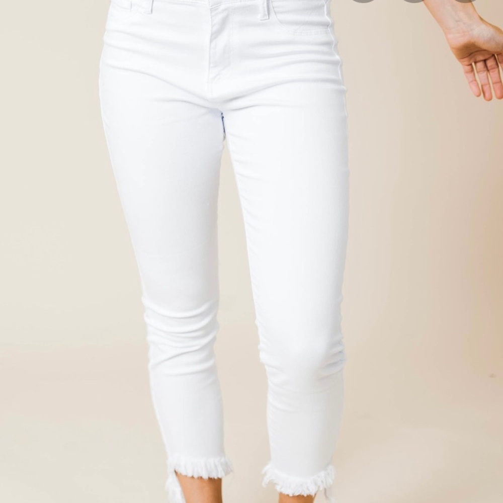 Cello cropped/frayed hem jeans